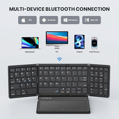 Foldable Bluetooth Keyboard لوحة مفاتيح بلوتوث قابلة للطي
