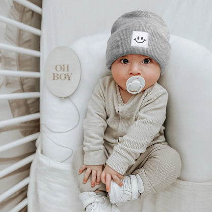 Kids Autumn Winter Hats for Newborn Crochet Beanie Toddler Boy