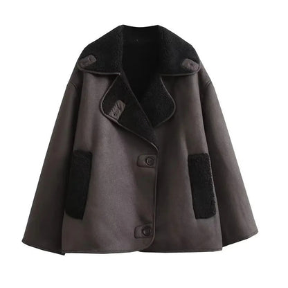 MUJER 2025 Woman Thick Faux Leather Jackets for Women Autumn